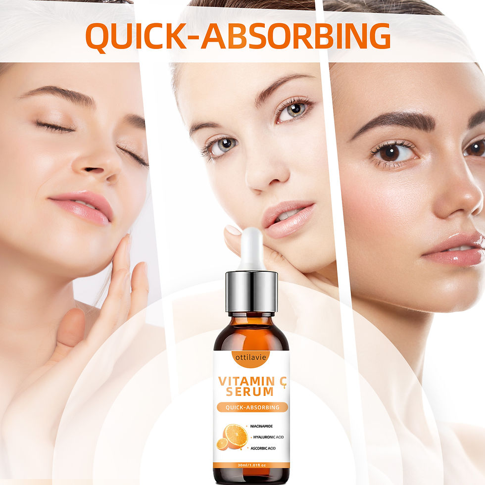 Miniatura: Vitamin C Serum with Hyaluronic Acid – Fast-Absorbing, Deep Hydration, Non-Gre