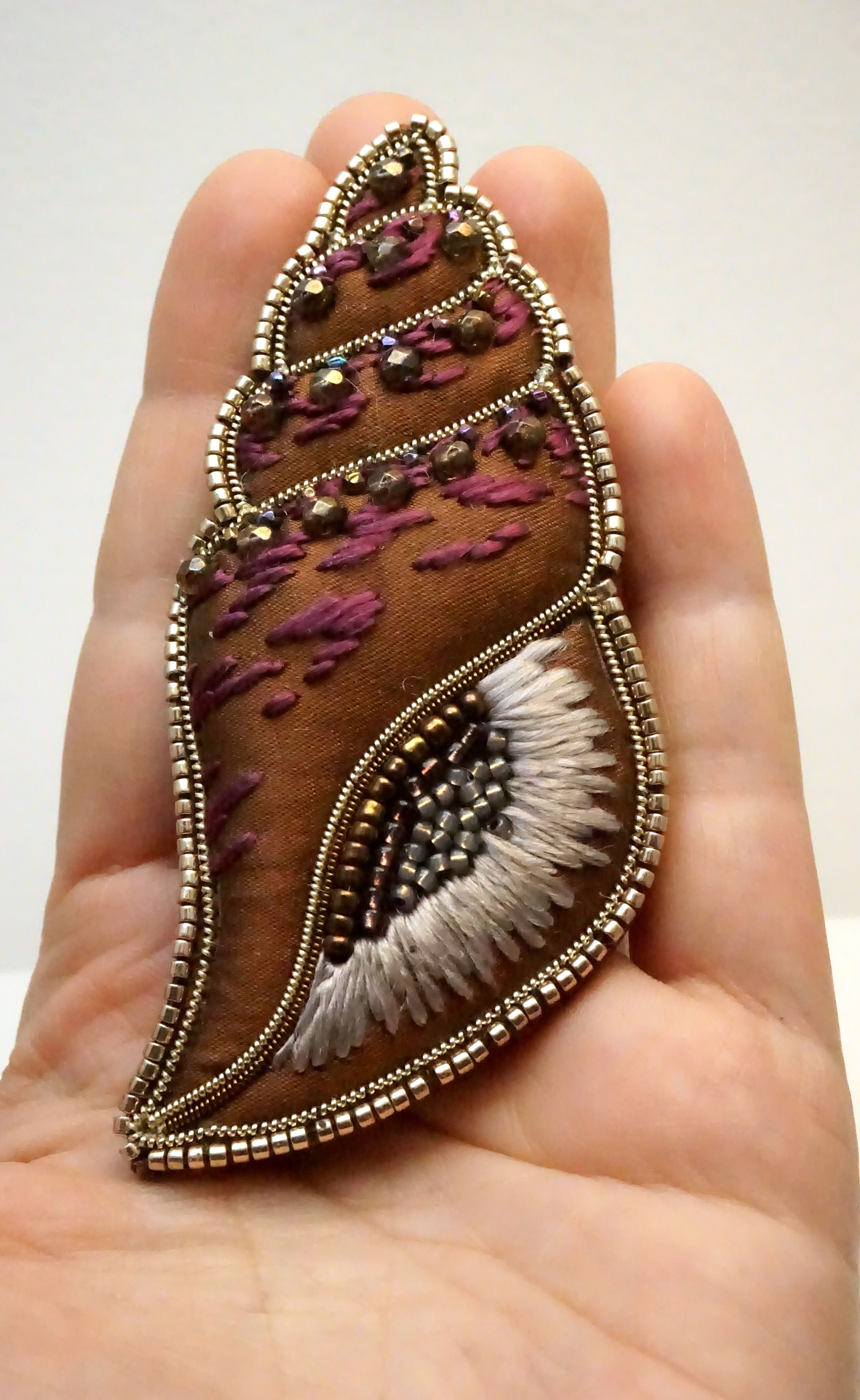 broche escargot de mer