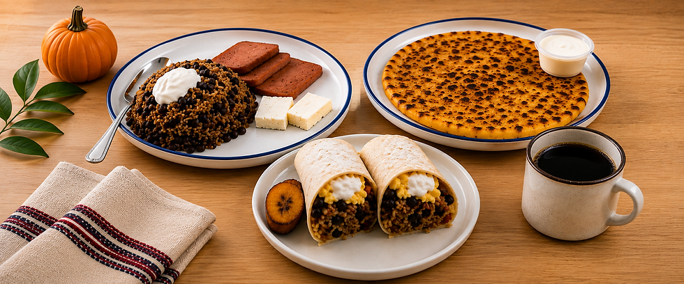 Arranged Food and Objects