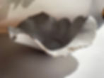 Thumbnail: Wavy clay ceramic stoneware bowl 
