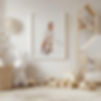 Kinderzimmer mit Bild an der Wand