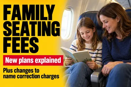 Flight booking name corrections and family seating are covered by new UK plans to remove extra airline fees.