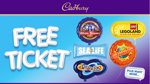 Cadbury are also offering a very similar free ticket offer.