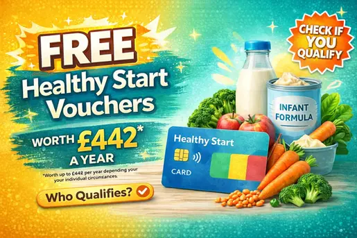 Healthy Start vouchers can add up to £34 every four weeks for eligible families. See who qualifies, what you can buy and how to apply.