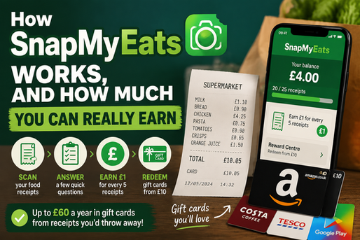 Bin Your Food Receipts? You're Missing Out on £60 a Year