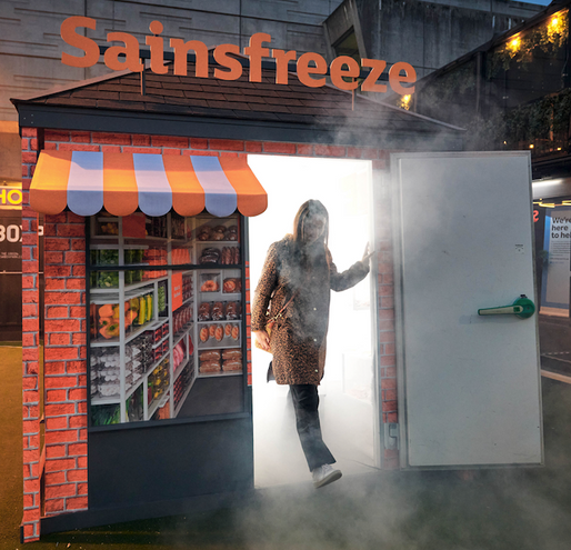 2 Day 'Sainsfreeze' Pop Up Shop Opens To Help Spread The Word About Avoiding Food Waste!
