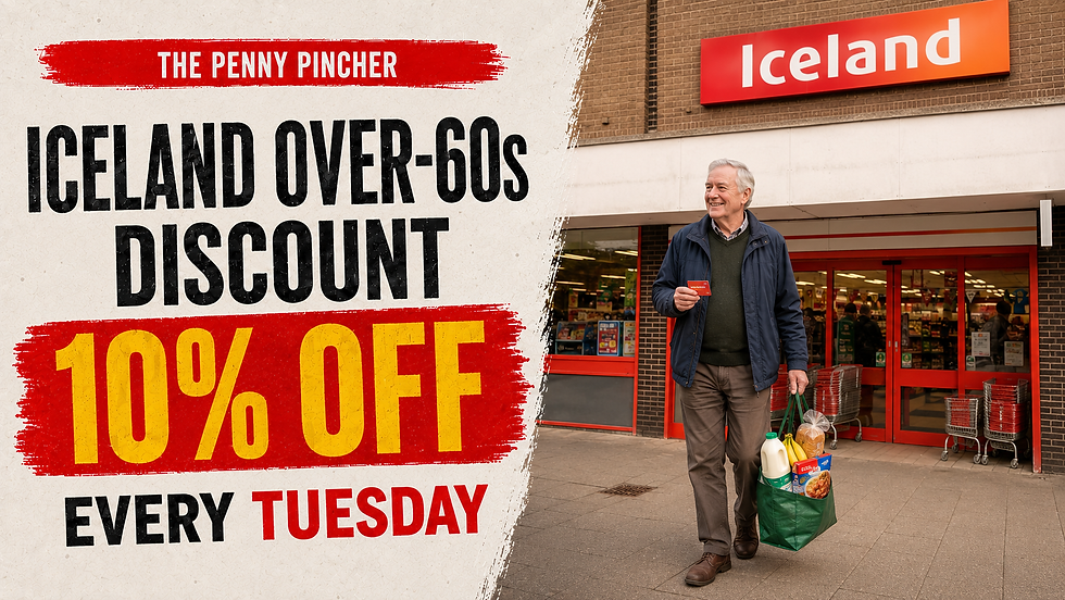 What is the Iceland over-60s discount, and who can get it?