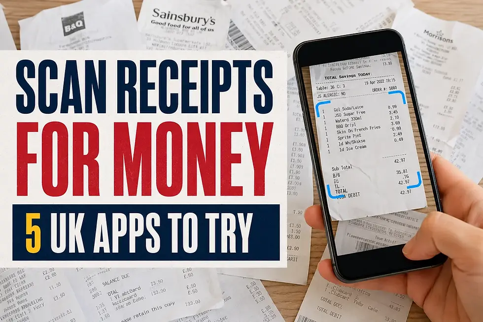 Scan receipts for money with five UK apps I use for cash, points and gift cards.