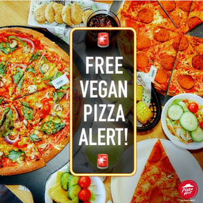 Pizza Hut Gives Away 1,000 Vegan Pizzas A Day!