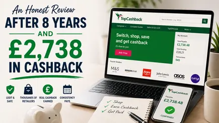 An honest TopCashback review based on real payouts: how the site works, how long withdrawals take, what gets declined and how much you can really earn.