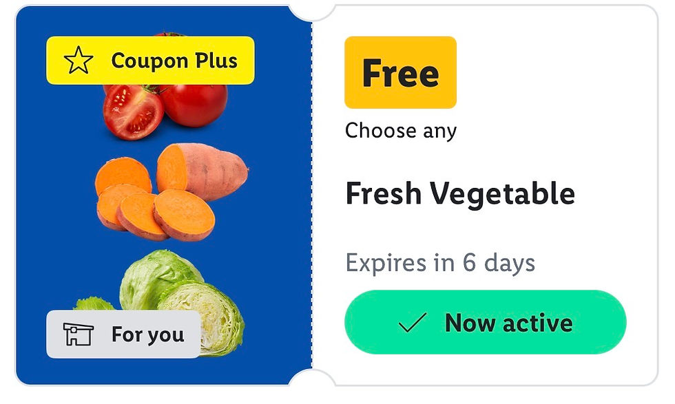 Free Lidl Vegetable coupon
