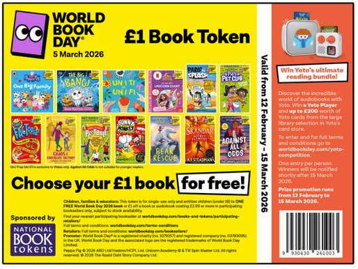 World Book Day 2026 is on 5th March. Learn how to get free £1 books for children, download digital tokens, see the 2026 book list and find participating shops.