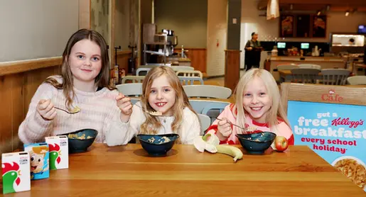 Morrisons has partnered with Kellogg’s to offer a free breakfast in its cafés during every 2026 school holiday. Here’s what’s included, who can claim it, and how it works alongside Kids Eat Free.