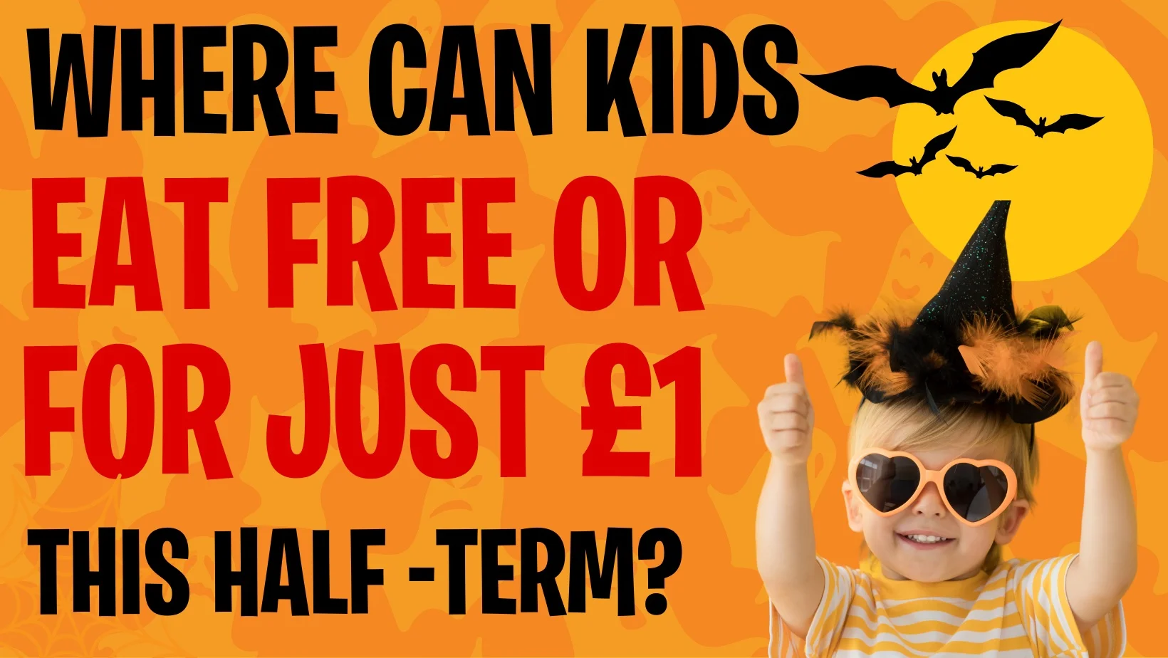 Looking for budget-friendly, October half-term eating out options for your kids? Look no further! Our regularly updated guide features restaurants and cafes where your kids can eat for free or just £1 during the half-term break.