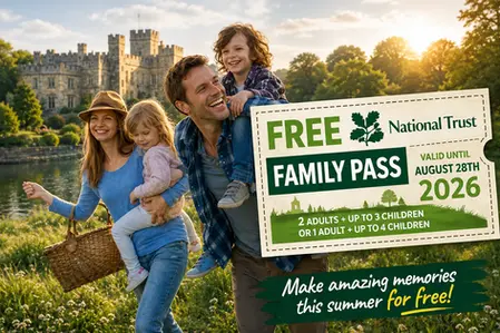 Get a free National Trust pass this summer. Free family entry worth up to £50 via newspaper vouchers. Here's how to claim yours.