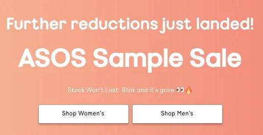 The ASOS sample sale is back for a limited time only.