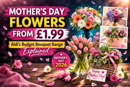 Aldi’s Mother’s Day flowers start from just £1.99 this year. Here’s what’s in the range, when they go on sale, and how to keep the cost of Mother’s Day gifts low.