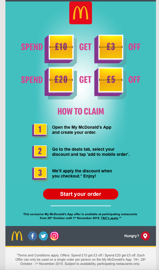 Up to £5 Off McDonald's Food This Week...