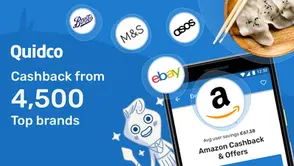Over 5,000 retailers offering cashback on the Quidco cashback site and app