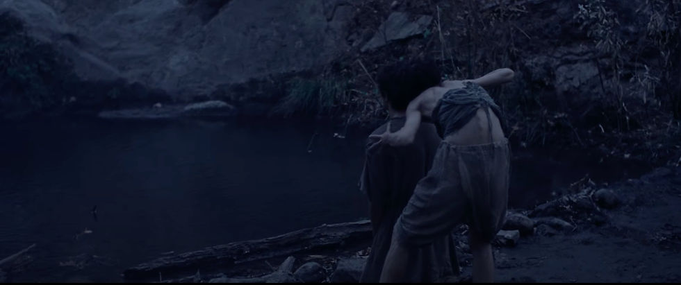 Satan tempting Jesus in The Carpenter's Son