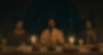 John (George Xanthis), Jesus (Jonathan Roumie), and Judas (Luke Dimyan) during the Lord's Supper in Episode 6 of The Chosen Season 5: Last Supper (Part 3)