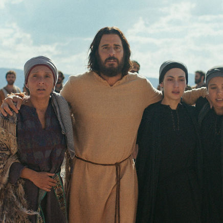 Mother Mary, Jesus, Mary and Martha of Bethany in The Chosen
