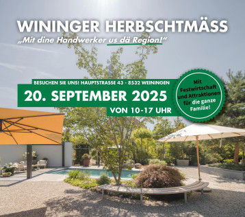 Save the Date: MALERGESCHÄFT Aemisegger AG an der WININGER HERBSTMÄSS
