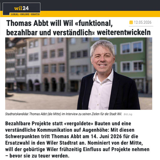 WIL24 – Wil «funktional, bezahlbar und verständlich» weiterentwickeln