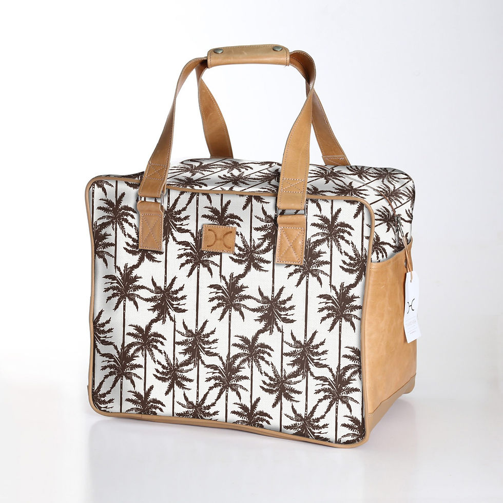 Thumbnail: Large Weekender Luggage - Laminated Fabric