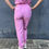 Thumbnail: Snow High Waisted Jogger Pants - Pink
