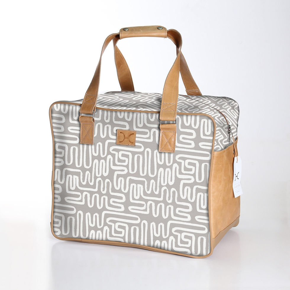 Thumbnail: Large Weekender Luggage - Laminated Fabric