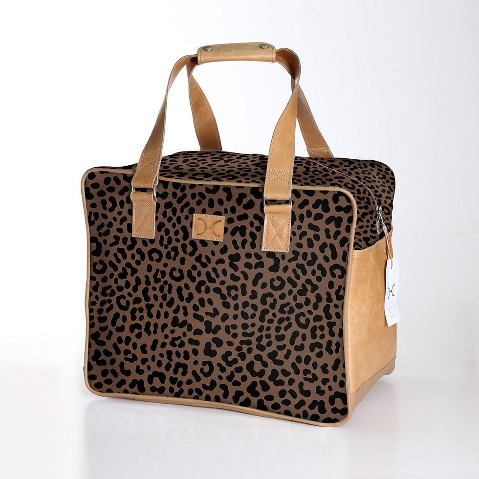 Thumbnail: Large Weekender Luggage - Laminated Fabric