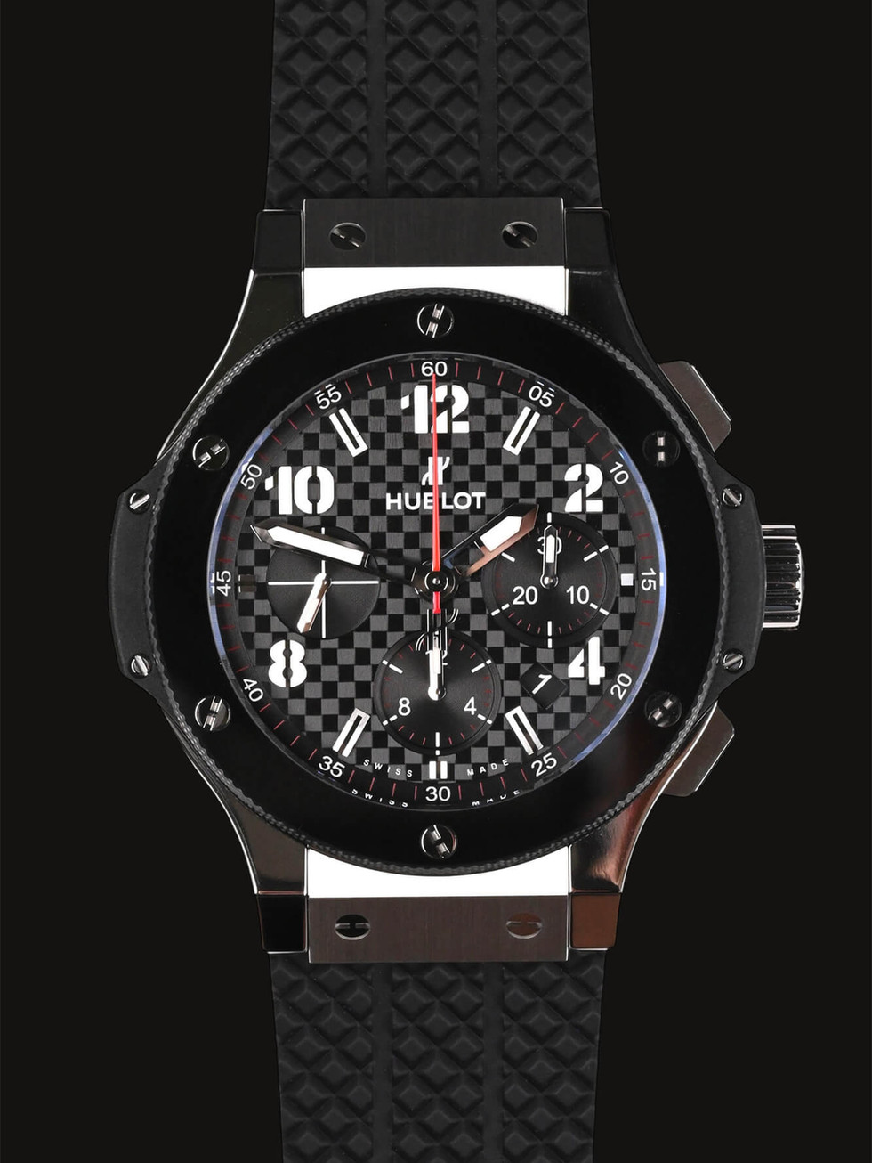 Timeless Luxury Watches Hublot Big Bang Original Steel Ceramic Reference 301.SB.131.RX Avent0ri Front View