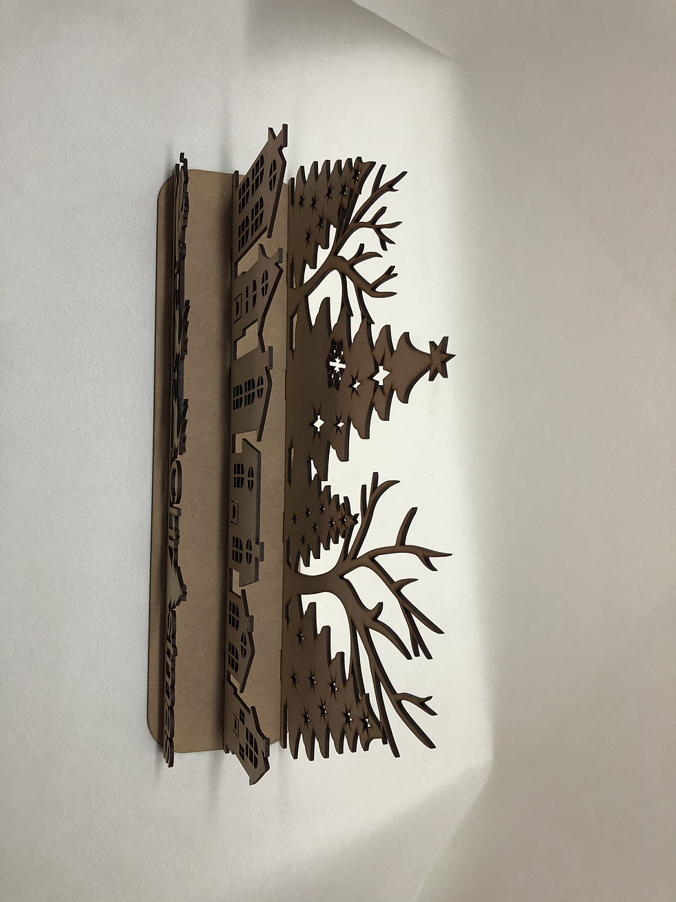 Thumbnail: Houten decoratie kerst straatje