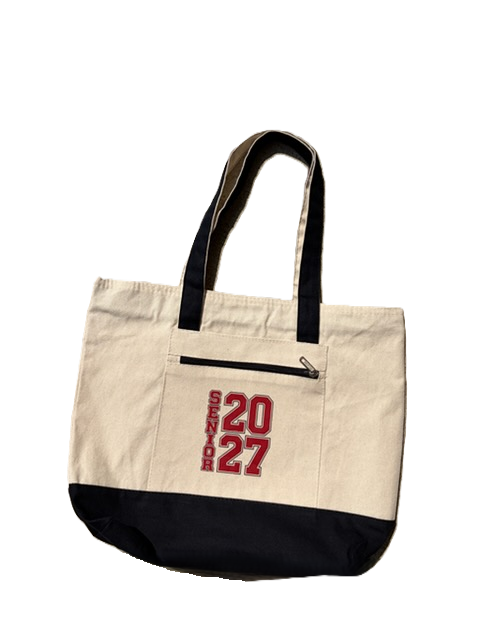 Senior 2027 Natural/Black Tote