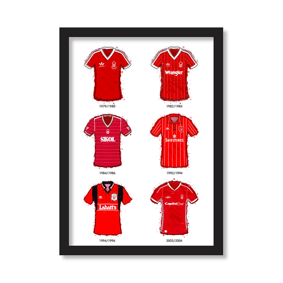 Nottingham Forest Home Shirts Print