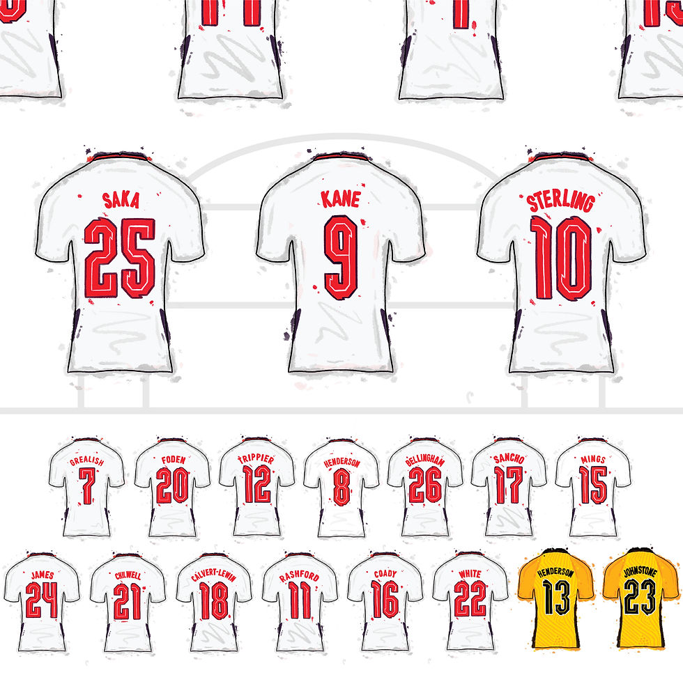 Thumbnail: England Euro 2020 Squad - Art print