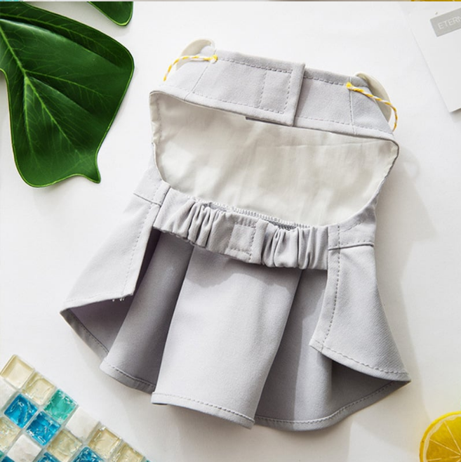 Thumbnail: Peter Pan Collar Dress with Bear Crossbody Bag