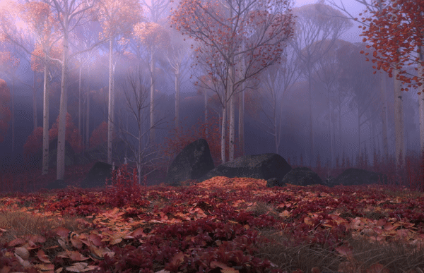 Unity real-time leaves VFX.gif