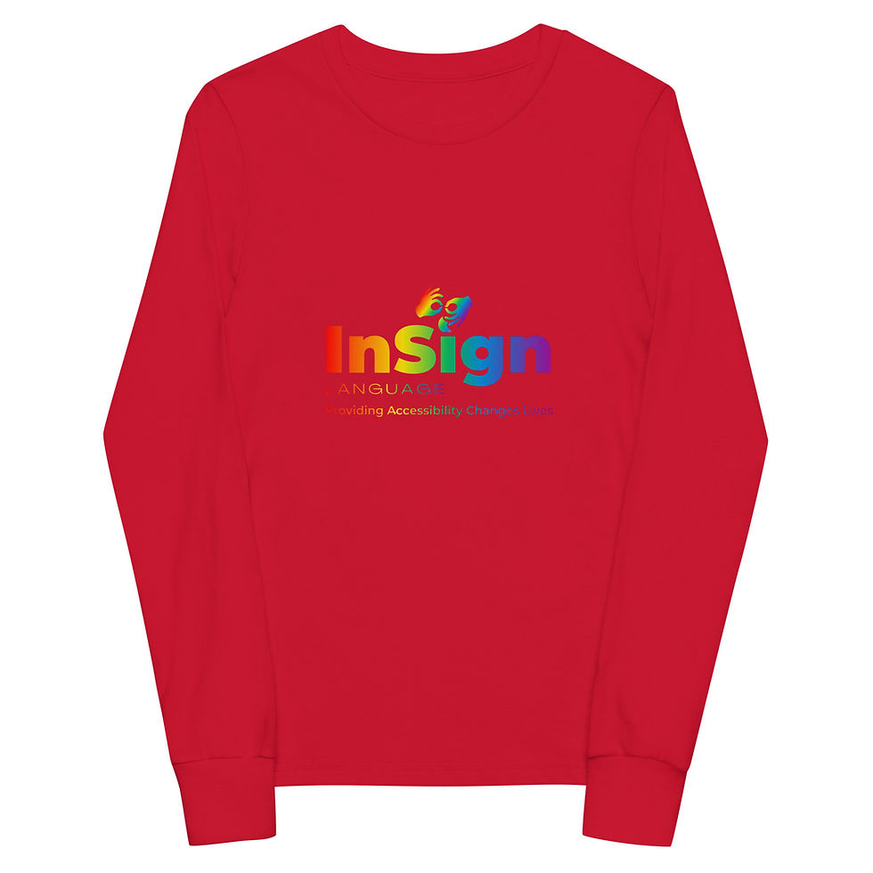 Thumbnail: Rainbow Logo Youth long sleeve tee