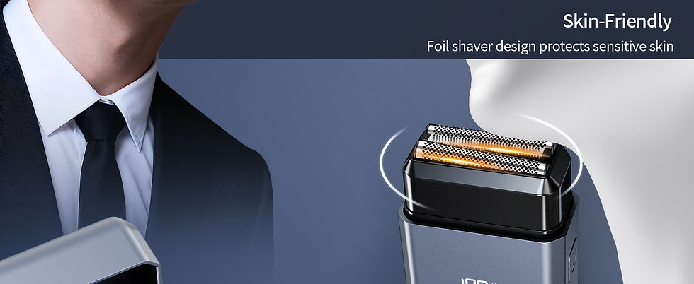 Thumbnail: Mini Electric Foil Shaver for Men - Portable Travel Electric Razor for Face, IPX