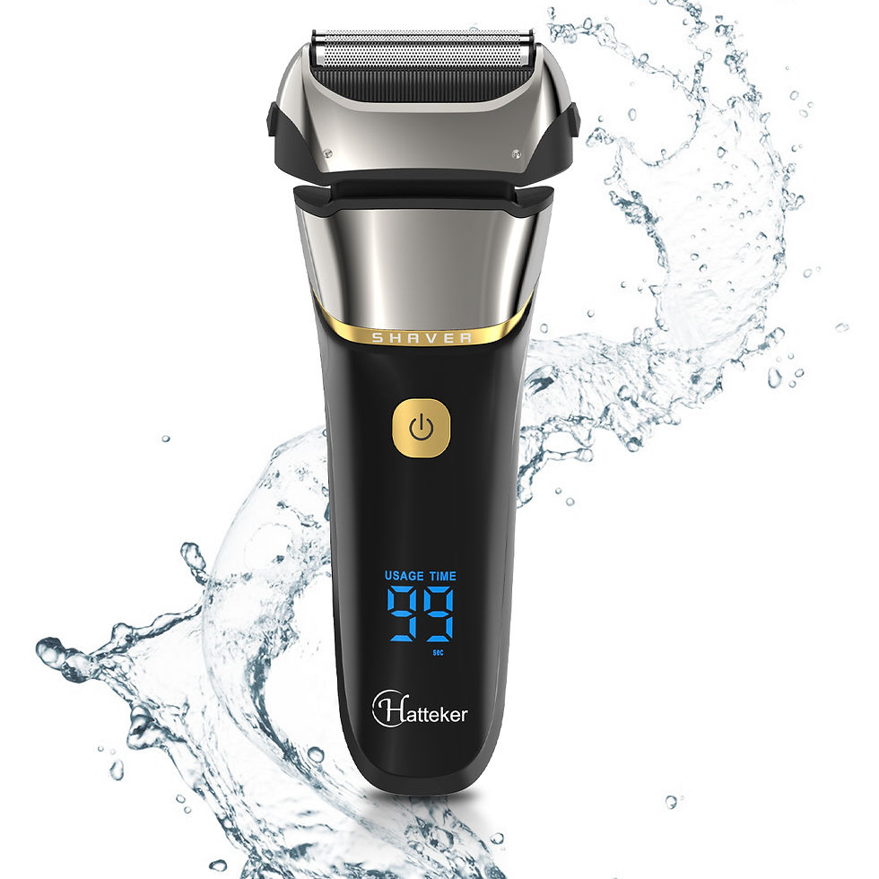 Thumbnail: Hatteker Foil Electric Shaver 4D For Men Rechargeable Shaving Beard Razor Trimme