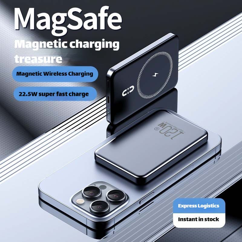 Thumbnail: 20000mAh Magnetic PowerBank Wireless PD 22.5W Fast Charger For Magsafe Portable 