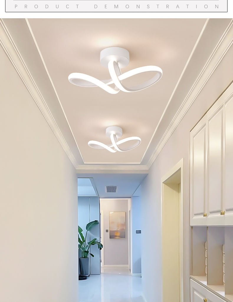 Thumbnail: LED Aisle Ceiling Lights Modern Chandelier Three Colors Lamp Minimalist Lamps Fo