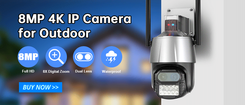 Thumbnail: KERUI 5MP 8MP 4K HD Mini WiFi IP Camera Indoor Wireless Security Home CCTV Surve