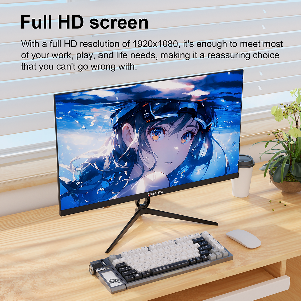 Thumbnail: Reletech Monitor 21.5Inch 100Hz FHD 1080P 3000∶1 VA Gaming Moniter PC Monitors
