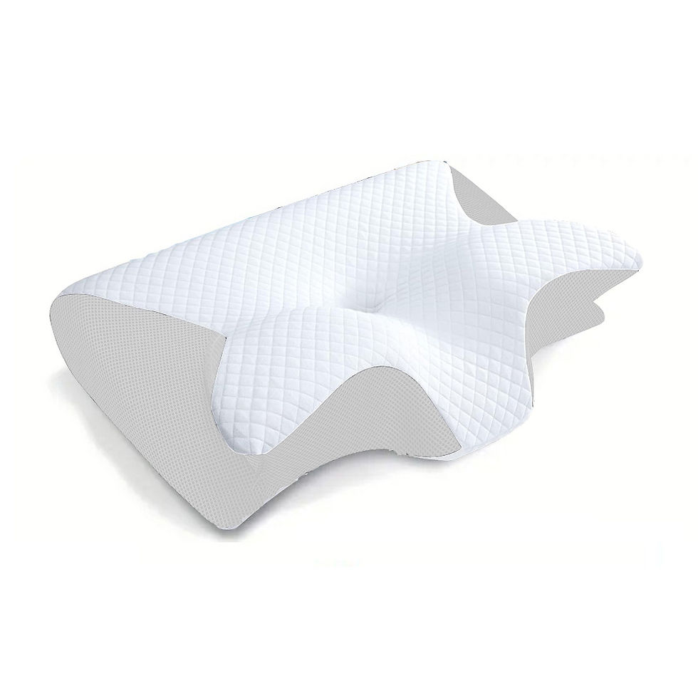Thumbnail: 1pc Memory Foam Cervical Pillow, 2 in 1 Ergonomic Contour Orthopedic Pillow for 