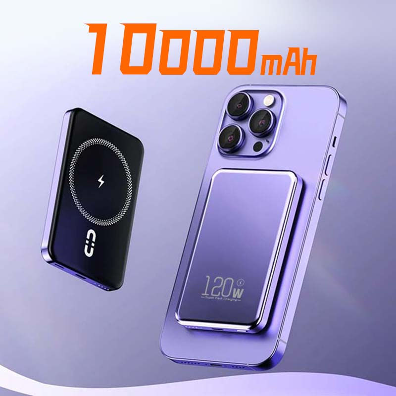 Thumbnail: 20000mAh Magnetic PowerBank Wireless PD 22.5W Fast Charger For Magsafe Portable 