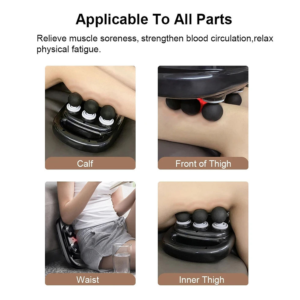 Thumbnail: 6 Head Massage Gun for Muscle Relief Deep Tissue Percussion for Neck Cervical Sp