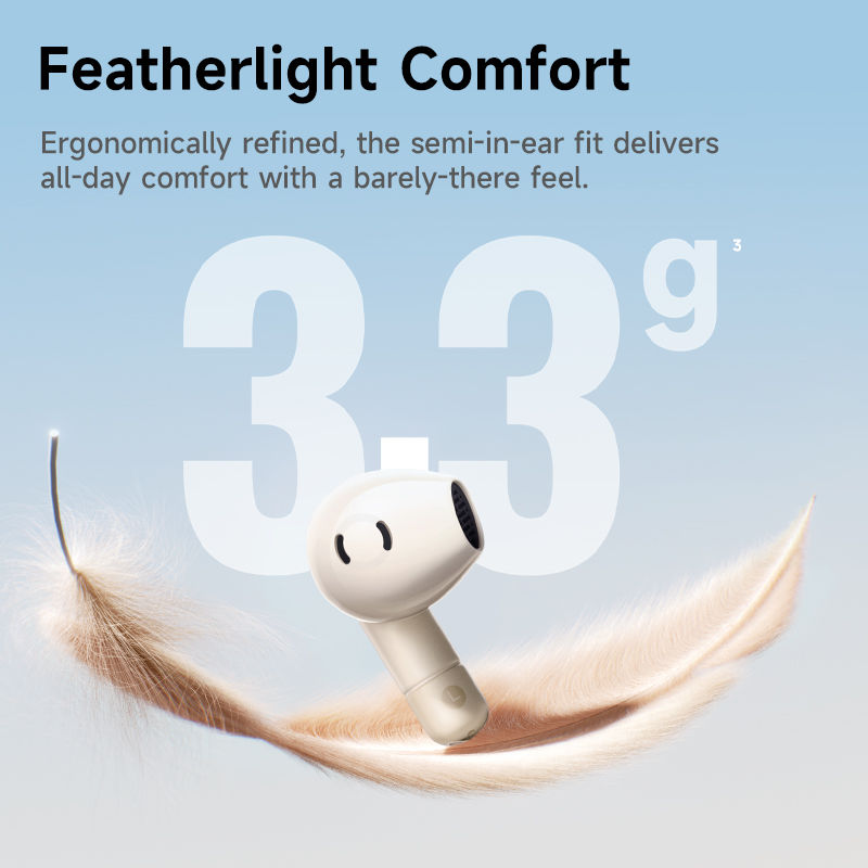 Thumbnail: Baseus Bass BS2 Lite True Wireless Earbuds Bluetooth 6.0 Semi-in-Ear Earphones 2